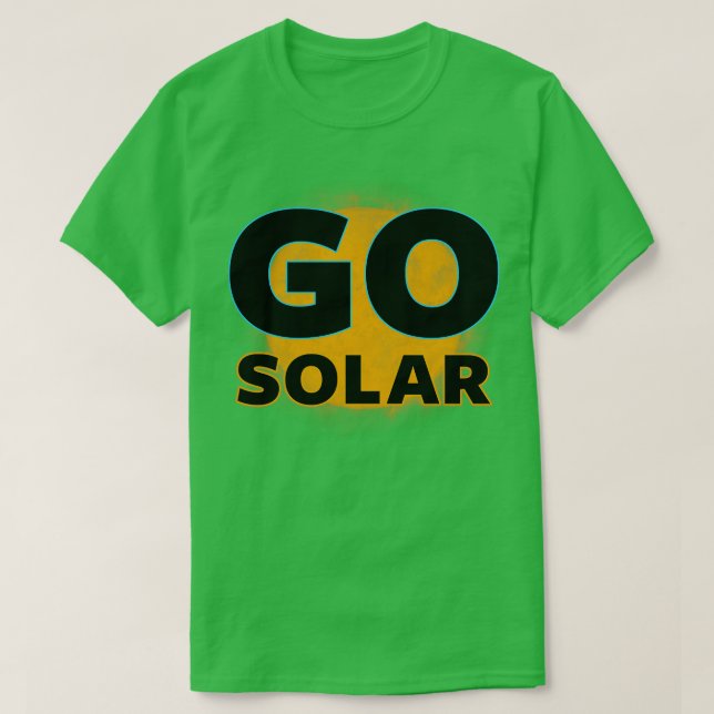Gå till Solar Environmental Climate Change Awarene T Shirt (Design framsida)