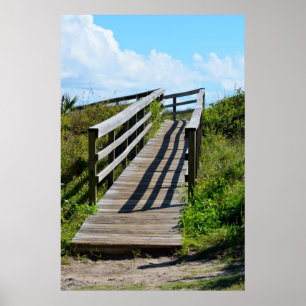 Gå till stranden poster