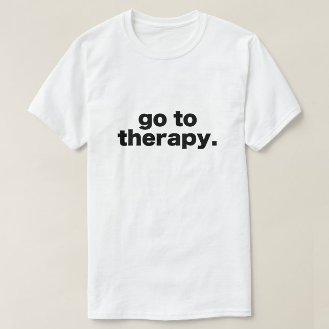 gå till terapi t shirt (Design framsida)