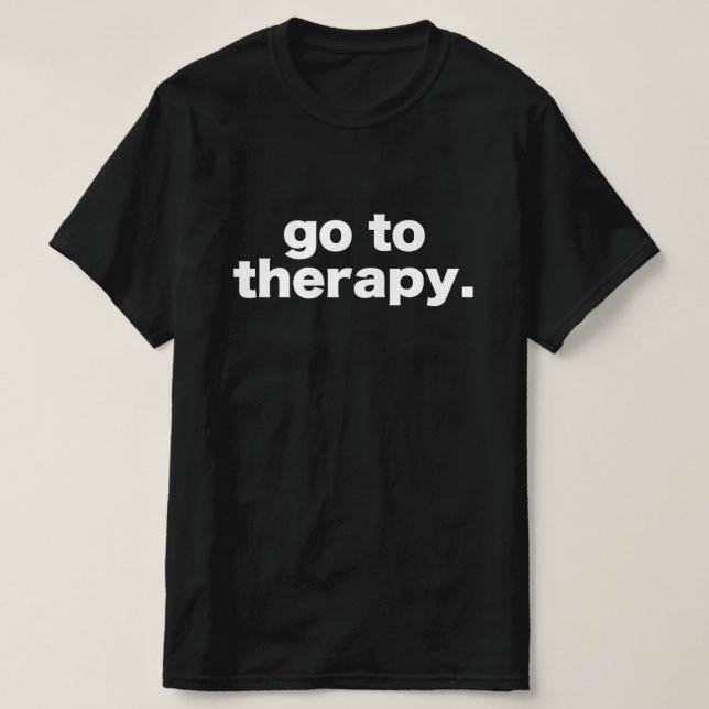 gå till terapi t shirt (Design framsida)