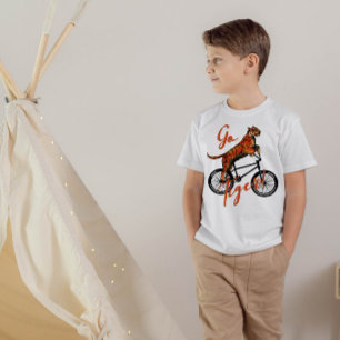 Gå till tigercykel t shirt