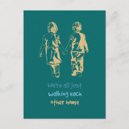 Gå till varandras inspirationsoffert för hemmet vykort