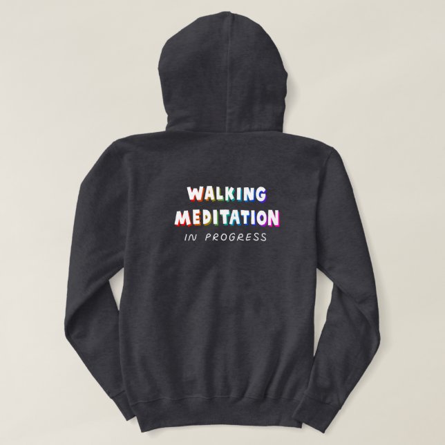 Gå till världen med Kärlek i bukten Hoodie (Design baksida)