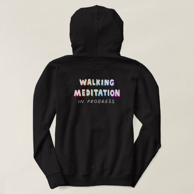 Gå till världen med Kärlek i bukten Hoodie (Design baksida)