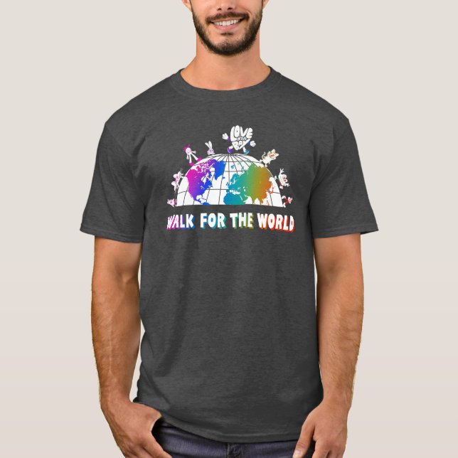Gå till världen med Kärlek i bukten T Shirt (Framsida)