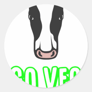 Gå till Veg © Logotyp Runt Klistermärke
