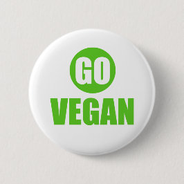 Gå till Vegan Badge Pin-knapp Knapp