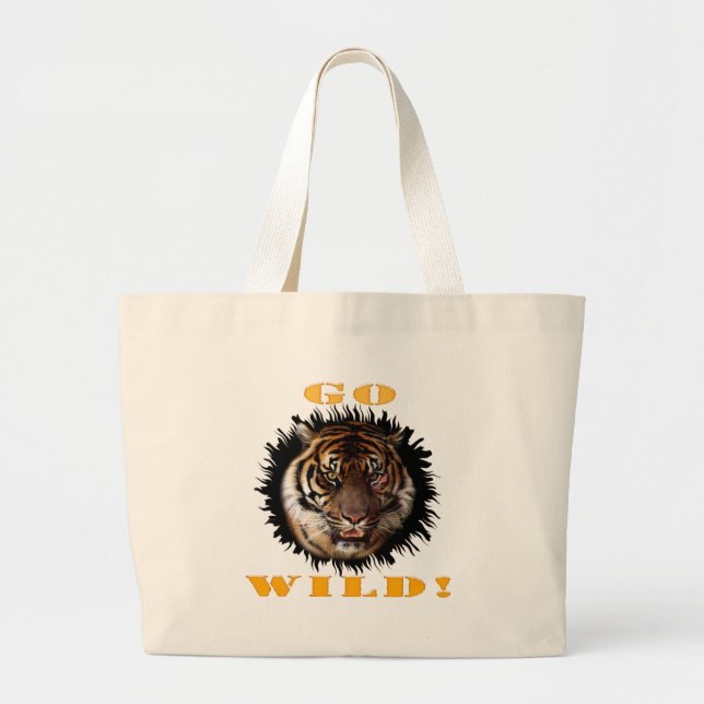 Gå till Vild Tiger Jumbo Tygkasse (Framsidan)