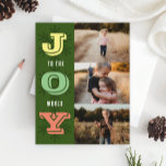 Gå till World Helgdag Family Photo Collage Card Julkort<br><div class="desc">Visa foton från din favoritfamilj från din fotobild i helgdag med den här Joy till World-mallen. Perfekt kort för Thanksgiving,  jul,  Hanukkah eller Gott nytt år.</div>
