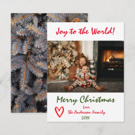 Gå till World Julgran Family Photo Card Julkort