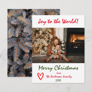 Gå till World Julgran Family Photo Card Julkort