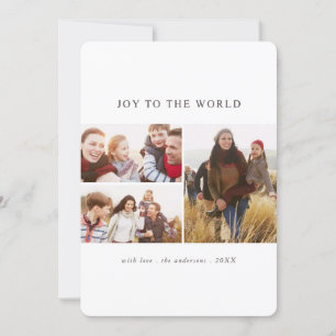 Gå till World Modern Helgdag Photo Card Julkort