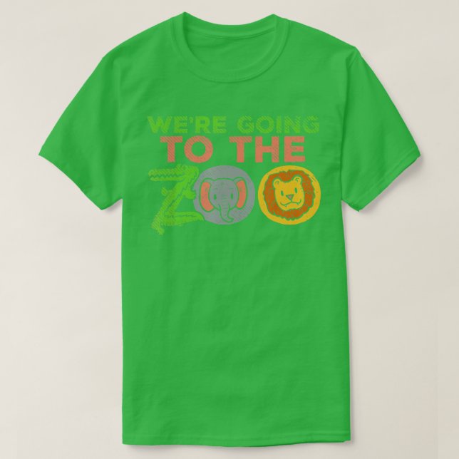 Gå till Zoo Resa Safari Besök Äventyr Wildl T Shirt (Design framsida)