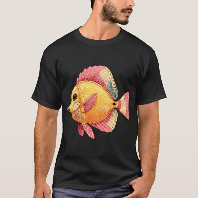 GÅ UPP I FISKE T SHIRT (Framsida)