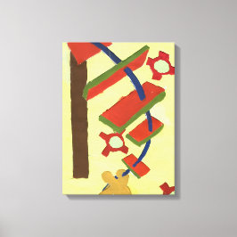 gå upp på stegen canvastryck