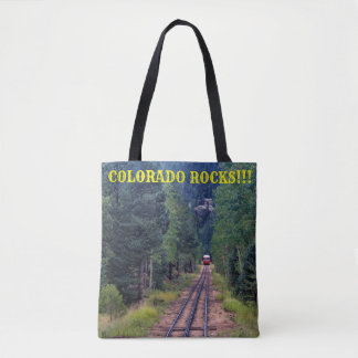 Gå upp PIKES PEAK TOTE BAG Tygkasse