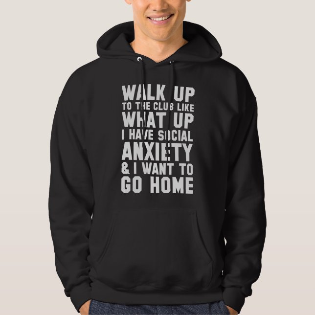 Gå Upp Till Klubben Hoodie (Framsida)