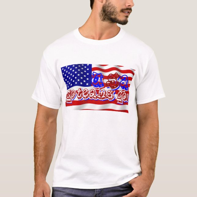 Gå USA, gå team!_ T-shirt (Framsida)