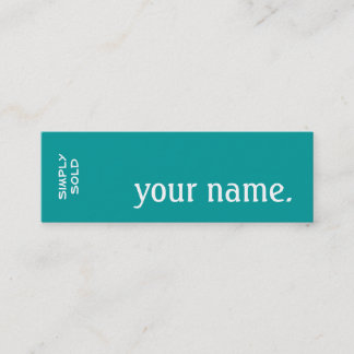 Gå ut fast egendom som säljs enkelt. Mager Mini Visitkort