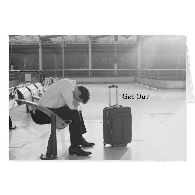 Gå ut hälsningskort (Framsidan Horizontal)