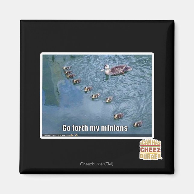 Gå ut i mina miniatyr magnet (Framsidan)