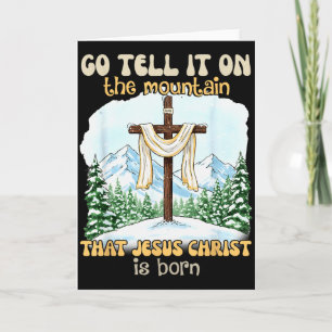 Gå ut och förkunna det på berget att Jesus Kristus Kort