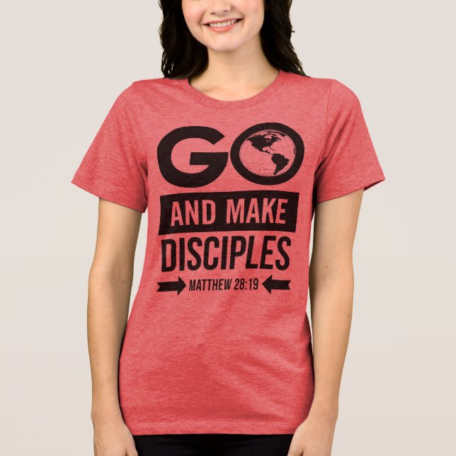 Gå Ut Och Gör Lärjungar T Shirt (Framsida)