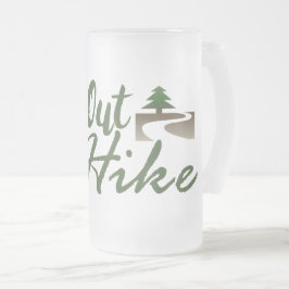 Gå ut och Hike Frostat Ölglas