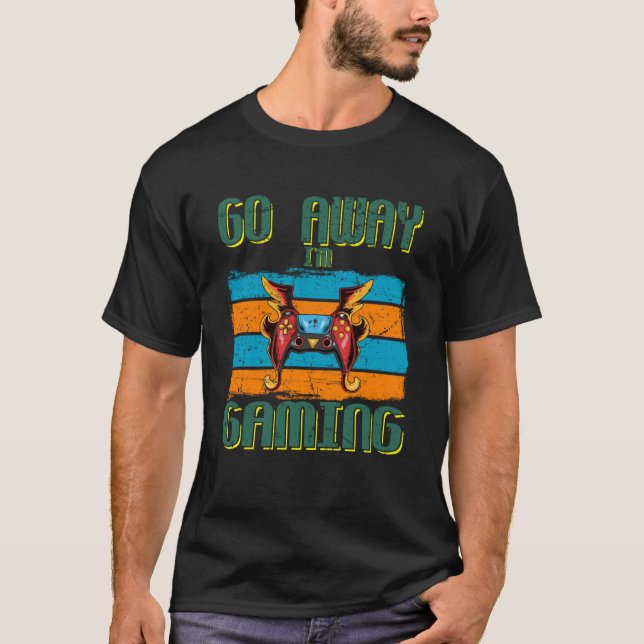Gå ut och spela videospel 3 t shirt (Framsida)