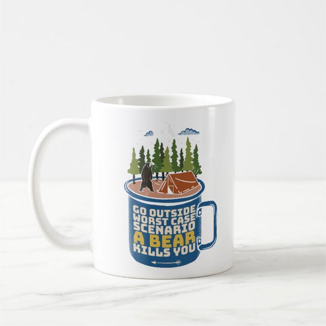 Gå ut utanför hörnattacken, ljudet kaffemugg (Vänster)