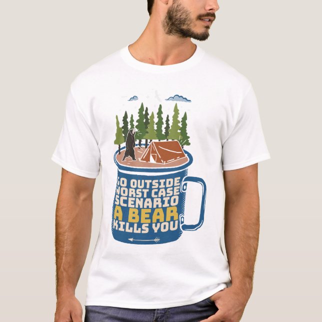 Gå ut utanför hörnattacken, ljudet t shirt (Framsida)