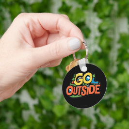 Gå utanför Äventyr Nyckelring