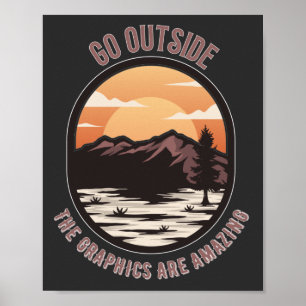 gå utanför bilderna, är fantastisk roliga spelare poster