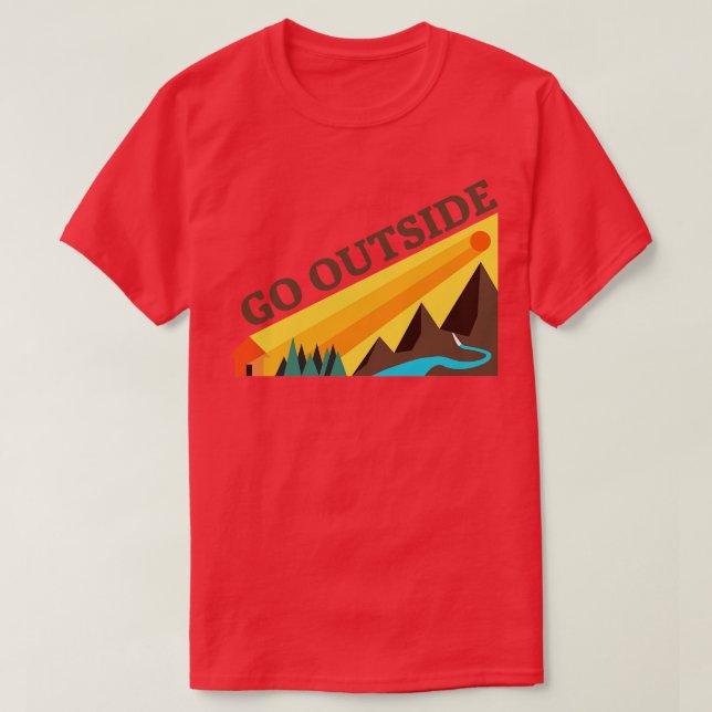 Gå utanför t shirt (Design framsida)