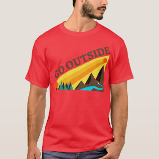 Gå utanför t shirt