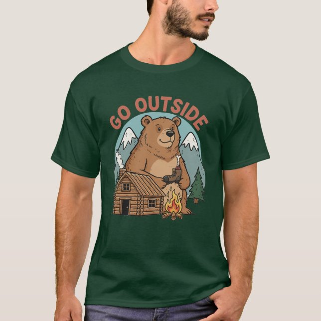 Gå Utomhus T Shirt (Framsida)