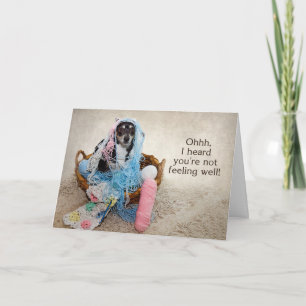 GÅ VÄLDIGT - HUMOR - HUND I YARN KORT