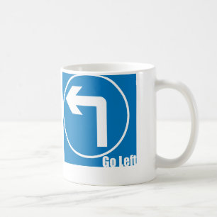 gå vänster kaffemugg
