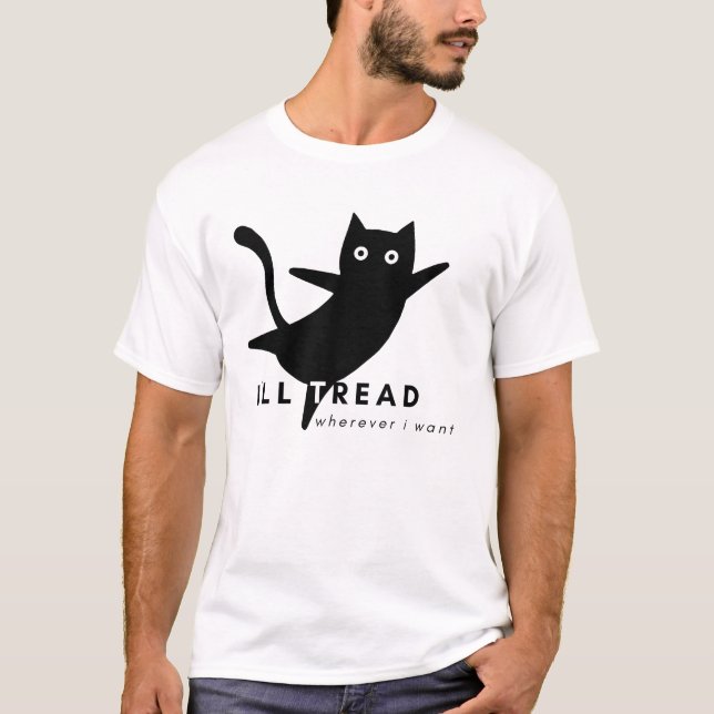 gå var jag vill t shirt (Framsida)