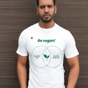 Gå Vegan: Gör en Påstående med den här feta T-tröj T Shirt