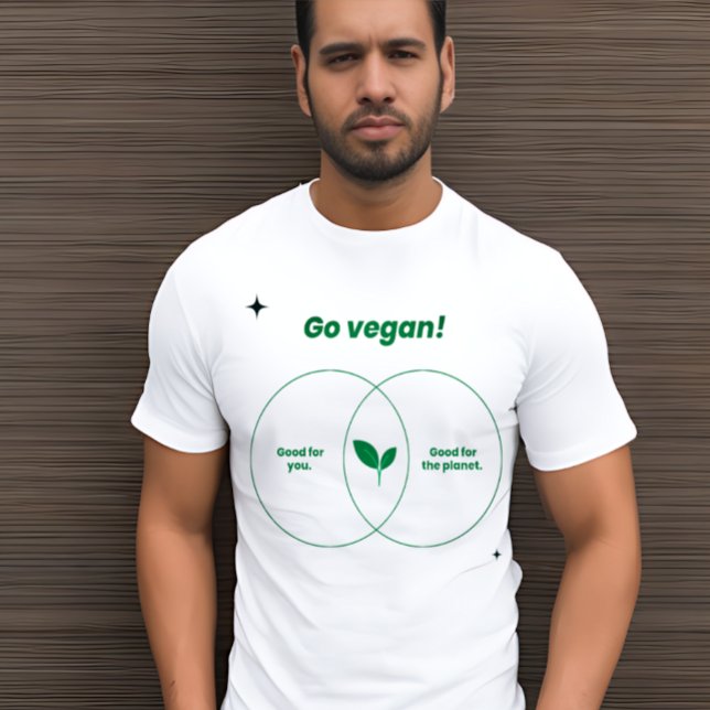 Gå Vegan: Gör en Påstående med den här feta T-tröj T Shirt (Skapare uppladdad)