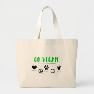 Gå Vegan Jumbo Tygkasse
