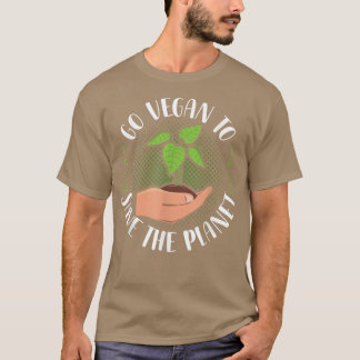 Gå Vegan och Rädda planeten Vegan Vegetable Diet T Shirt