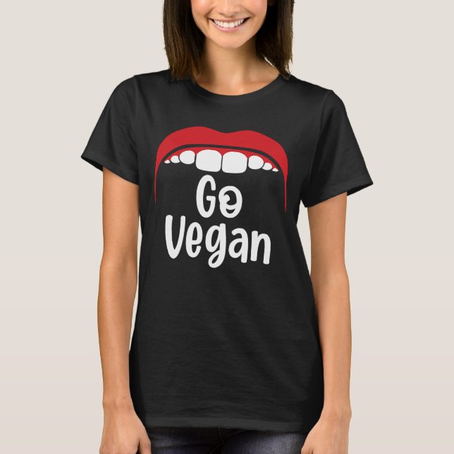 Gå Vegan Vegetarian I Kärlek Veggies Vegetable Veg T Shirt (Framsida)
