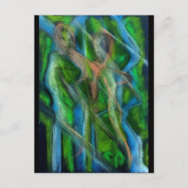 Gå vid floden vykort