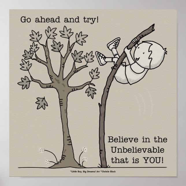 Gå vidare och försök poster (Framsidan)