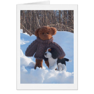 Gå vidare till hund hälsningskort