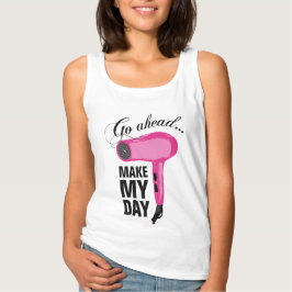 Gå vidare till min dag - Rosa Blow Dryer Linne Med Racerback