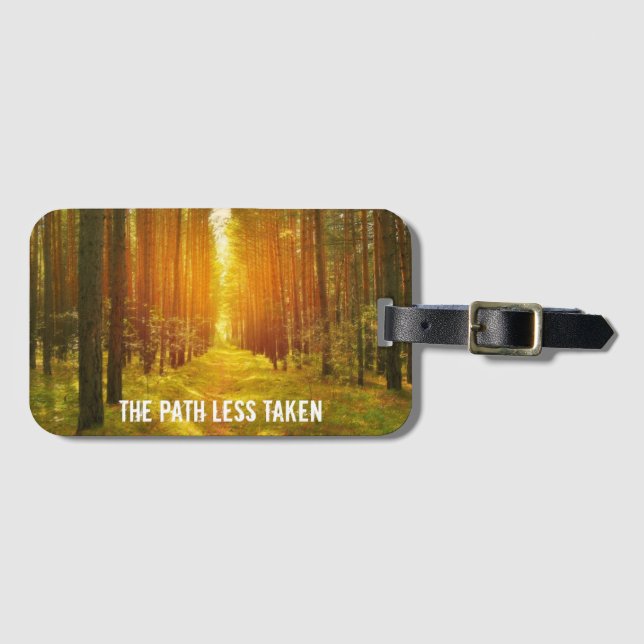 Gå vidare till Väg Less Taken Bagagebricka (Framsida horisontal)