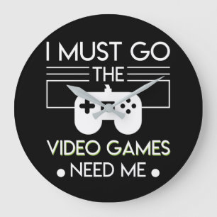 Gå videospel behöver mig måste den videopd game stor klocka